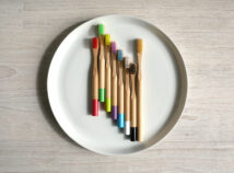 Bamboo Toothbrush Sample on plate rs