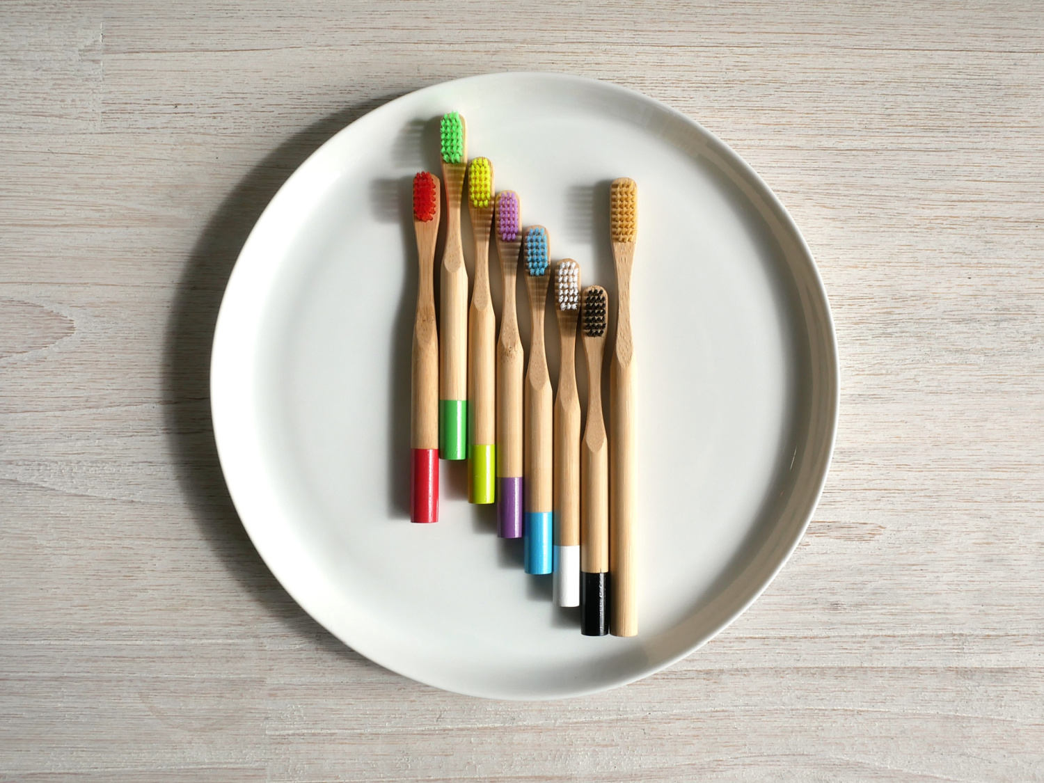 Bamboo Toothbrush Sample on plate rs